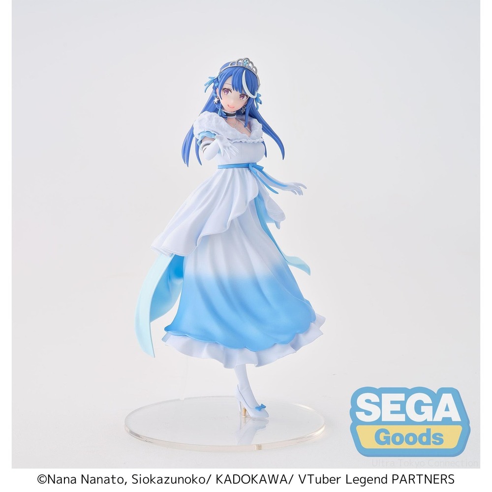 Sega VTuber Legend Awayuki Kokorone Figure Blue White NIB Ombre Dress US Seller